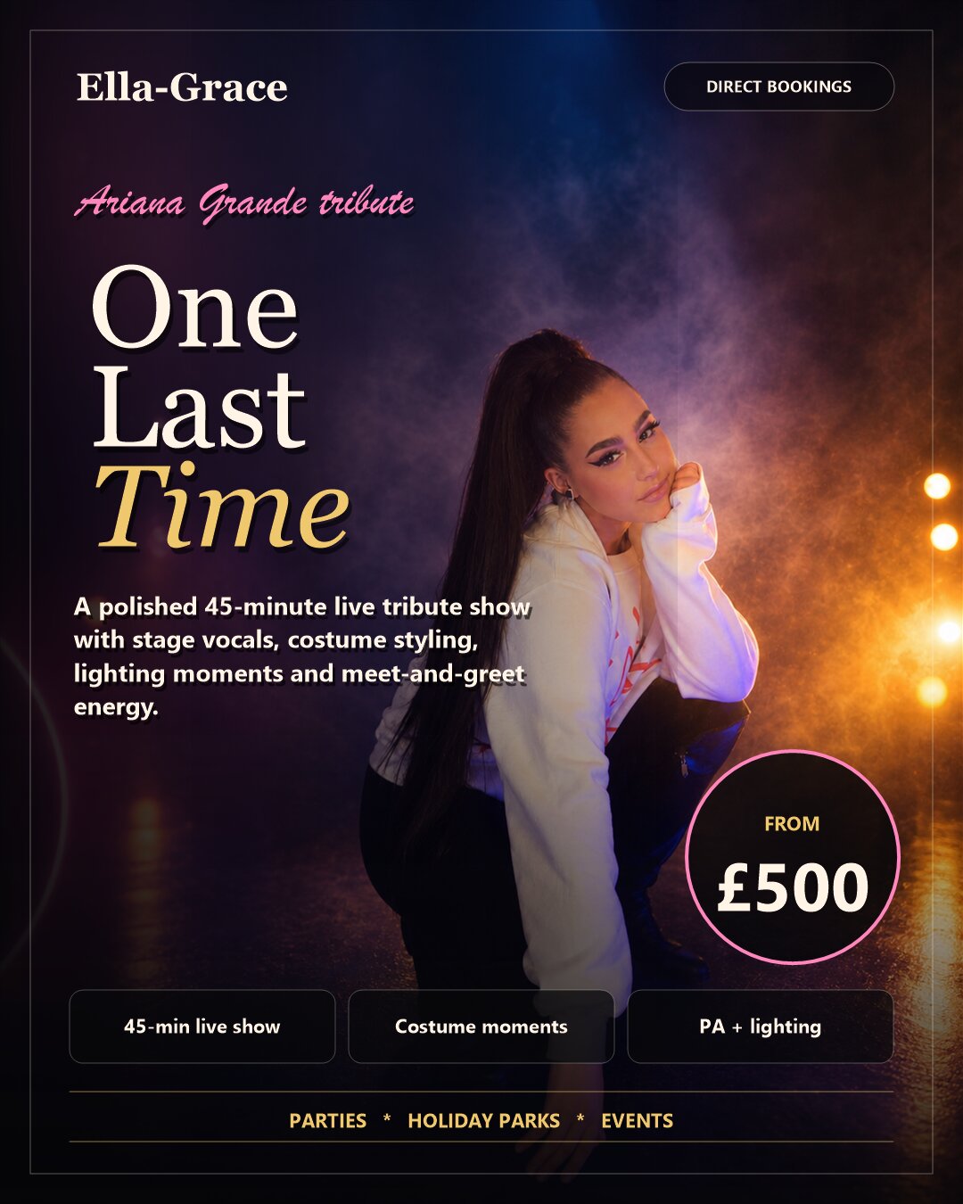 One Last Time Ariana Grande tribute show poster